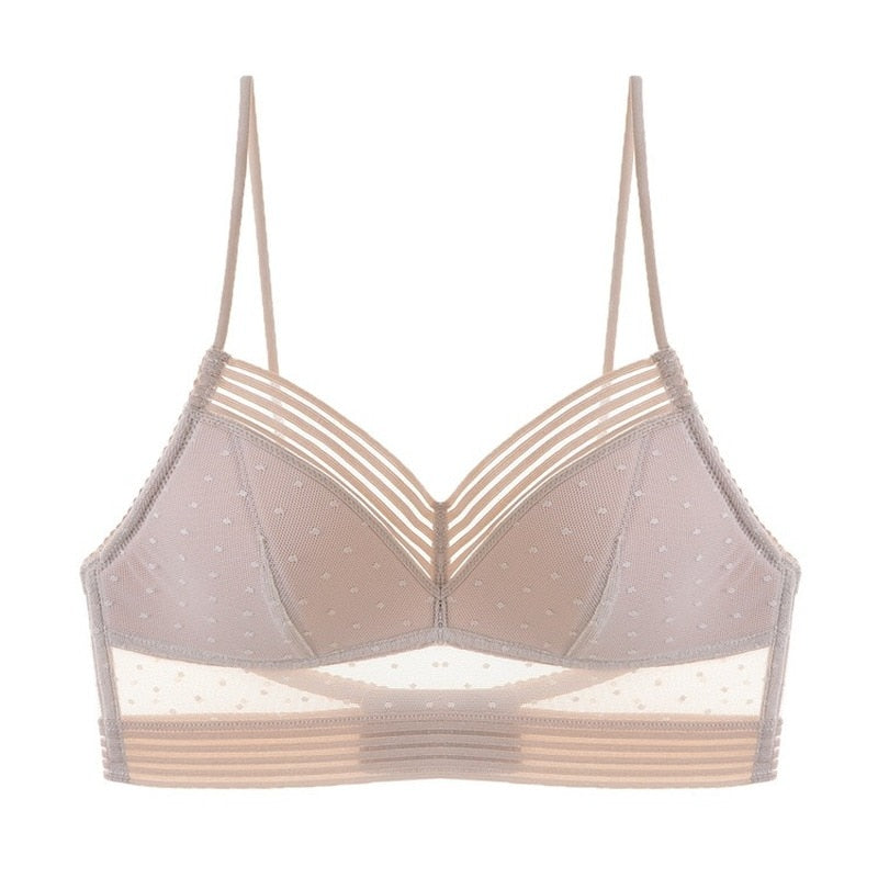 Low back lace bra
