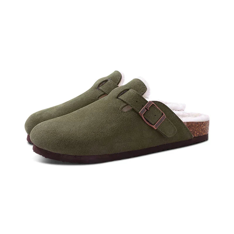 Valenzora | Women's mules – non-slip warm winter slippers