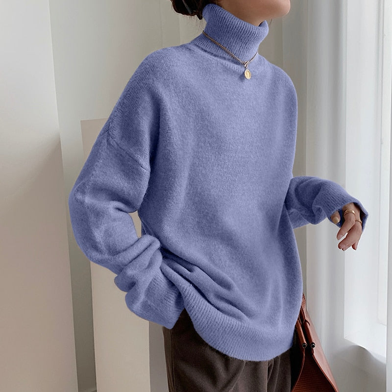 Valenzora | Stylische klassische Rollkragenpullover für Damen im Herbst