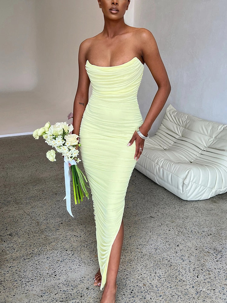 Valenzora | Strapless Maxi Dress