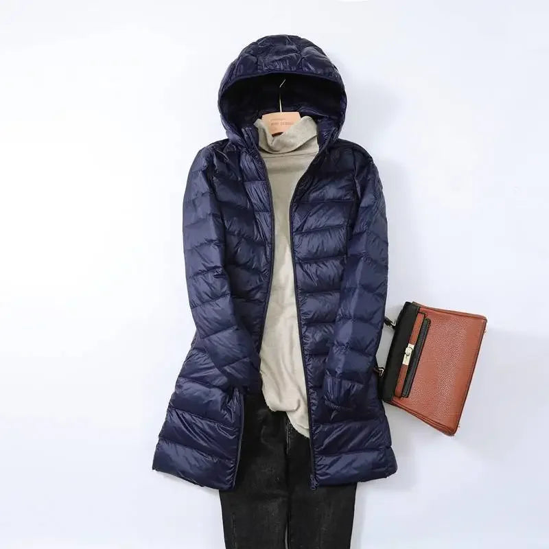 Valenzora - Women's wearable puffer coat with detachable hood