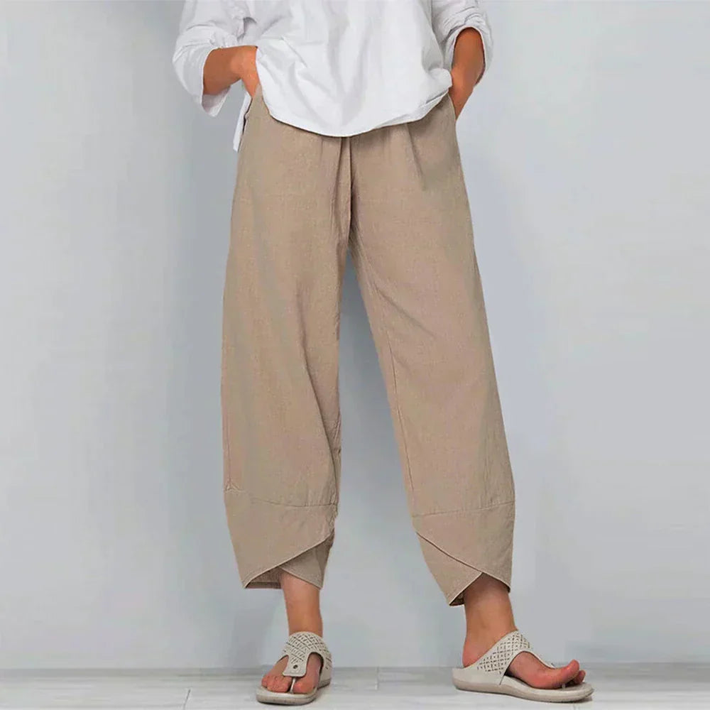 Valenzora | Cotton-linen trousers for women