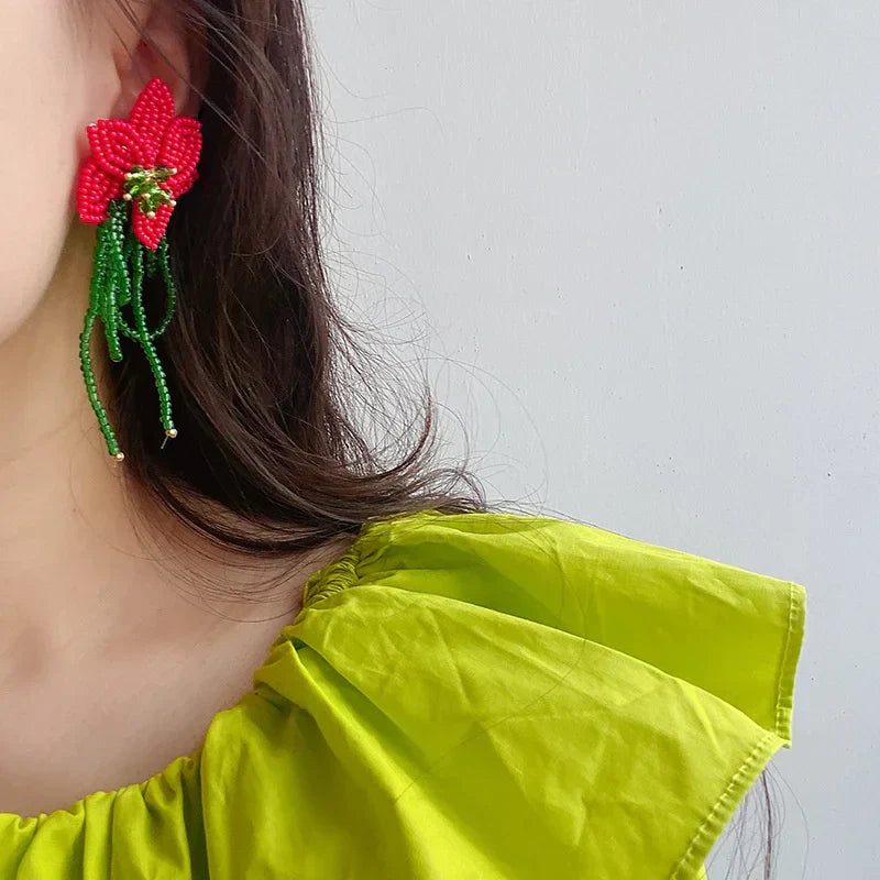Valenzora | Flower Pearl Earrings