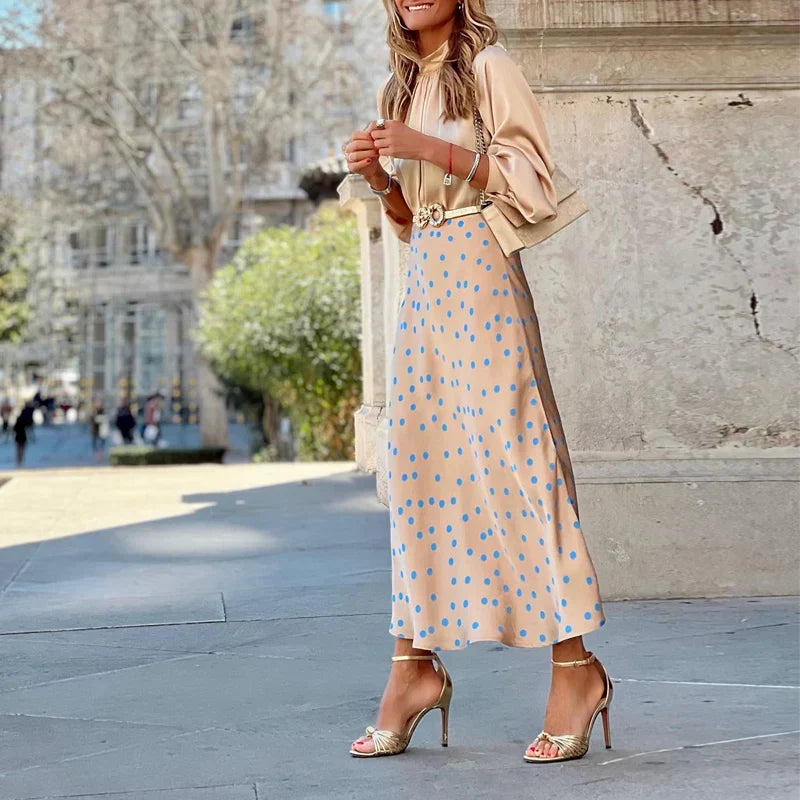 Valenzora | Boho satin skirt