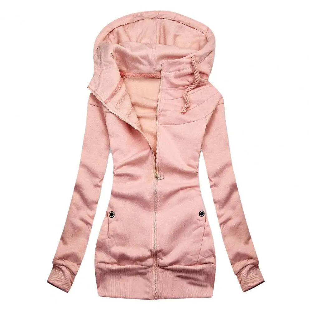 Valenzora | Casual slim fit sweatshirt with hood