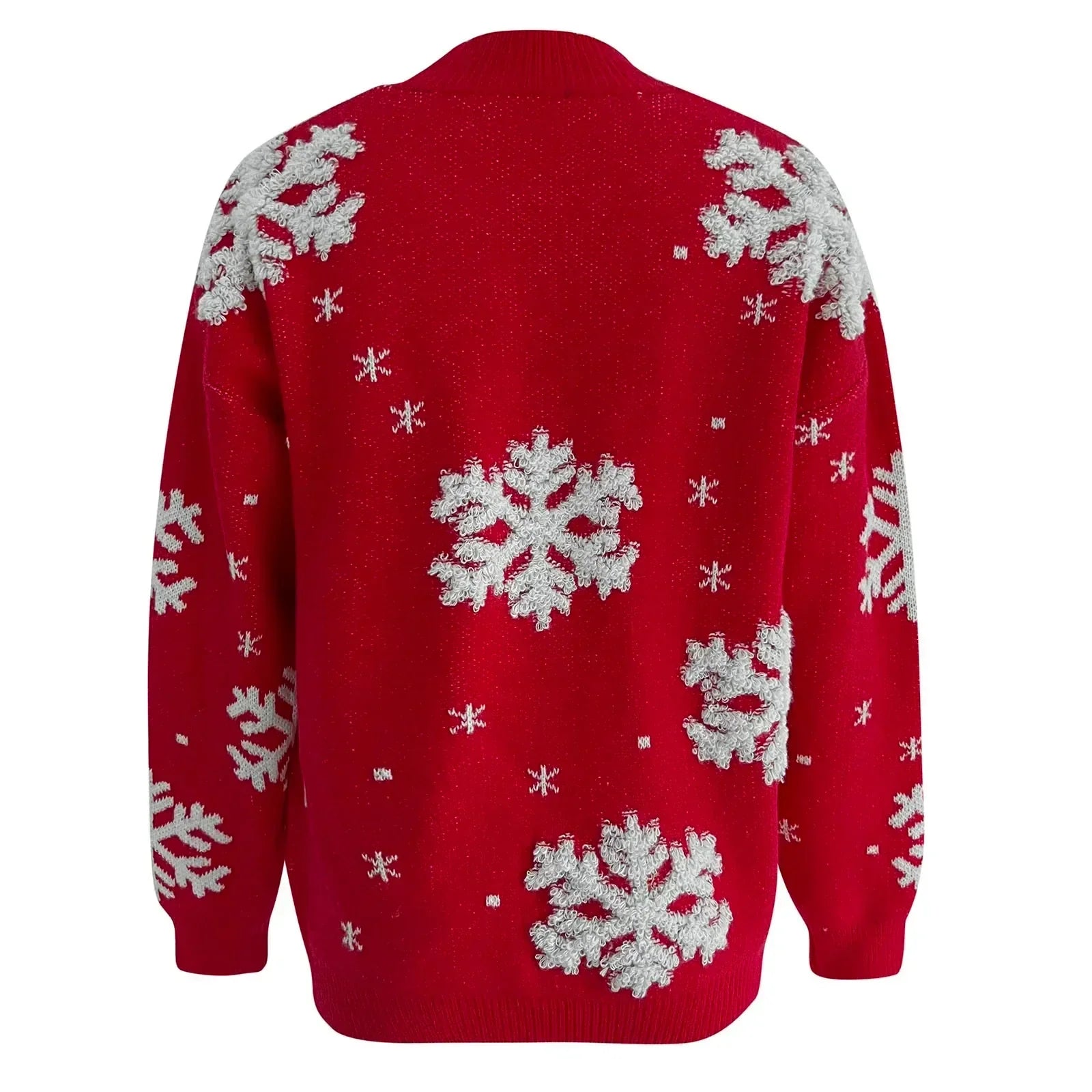 Valenzora - Ugly Christmas Sweater - Glittering snowflake look with festive flair