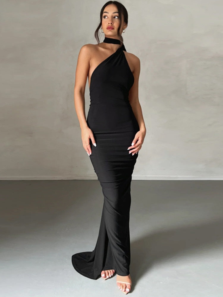Backless long dress
