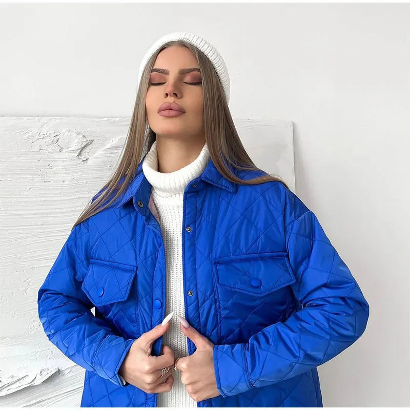 Steppjacke mit Druckknöpfen
