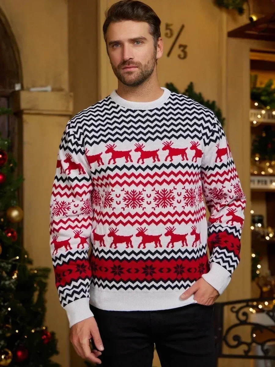 Valenzora - Hässlicher Weihnachtspullover - Gemütlicher Strickpullover im skandinavischen Stil