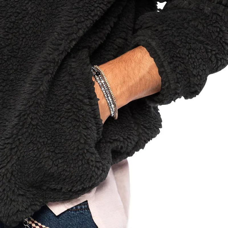Valenzora | Sherpa vest made of velour
