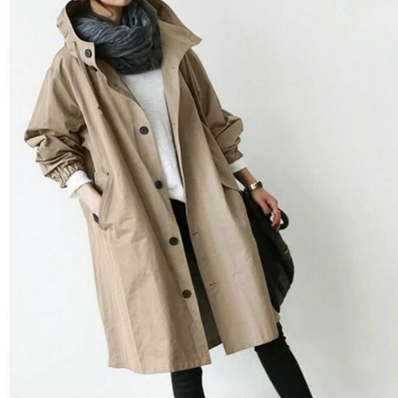 Valenzora | Women's hooded trench coat