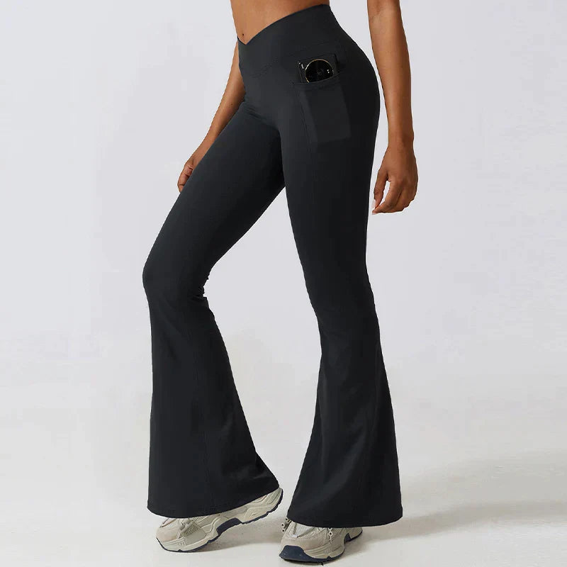 Valenzora | High-waisted flare leggings