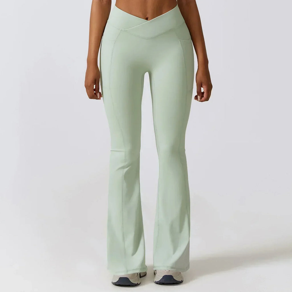 Valenzora | High-waisted flare leggings