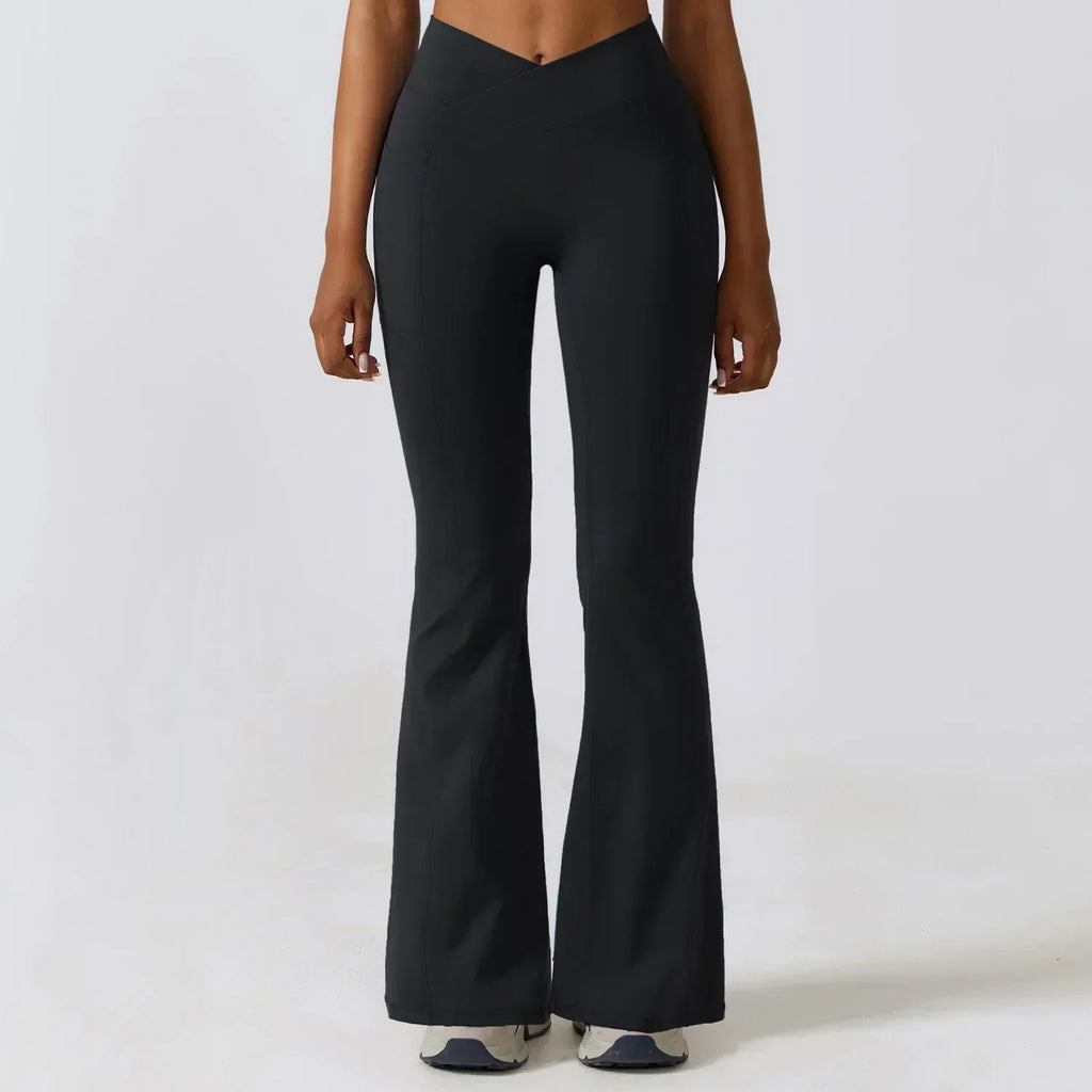 Valenzora | High-waisted flare leggings