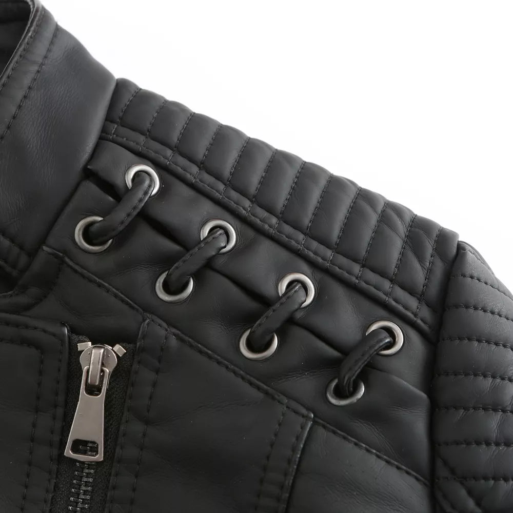 Valenzora - Glatte Lederjacke