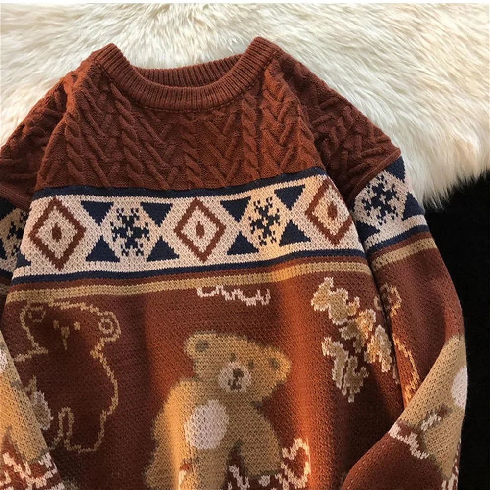 Valenzora - Ugly Christmas Sweater - Cute Bear Sweater for Couples
