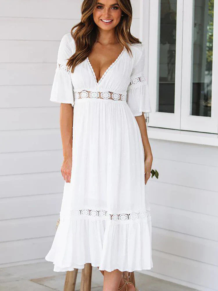 Valenzora | Boho Midikleid