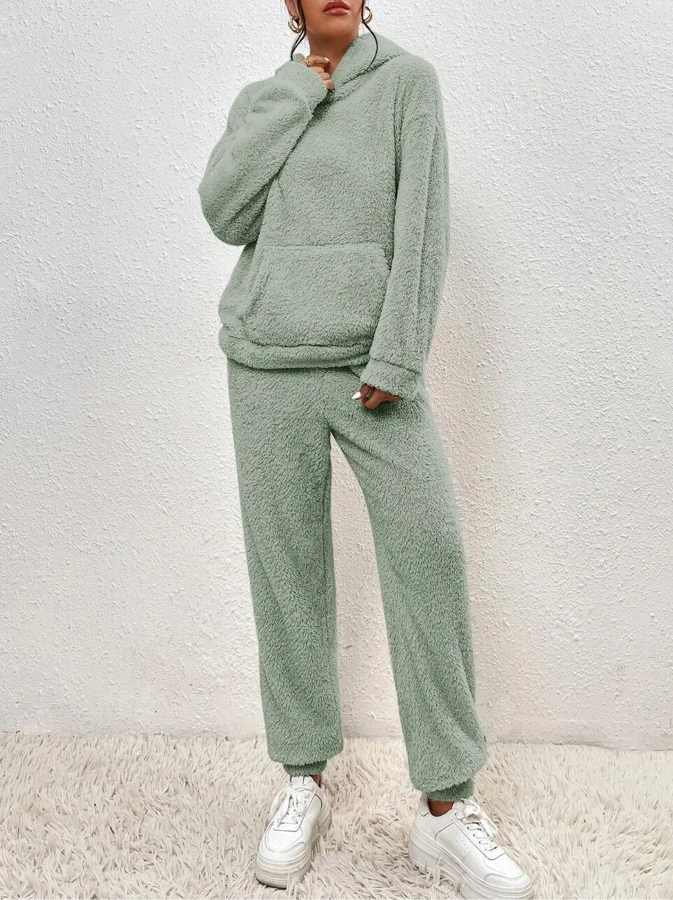 Valenzora | Teddy hooded loungewear for women