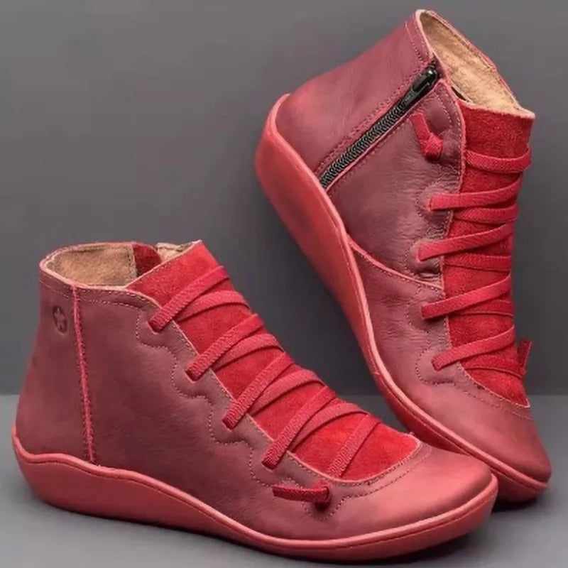 Valenzora - Damen Stiefeletten aus PU-Leder