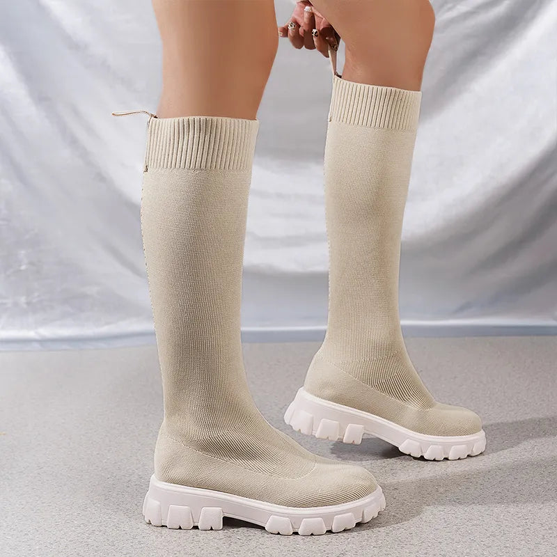 Valenzora – Ankle-high stretch sock boots