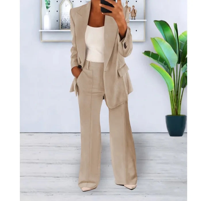 Valenzora | Elegantes Hosenanzug- und Jacken-Set für Damen