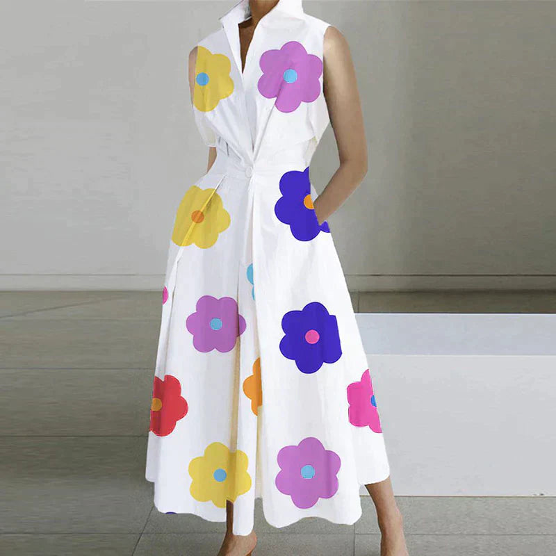 Valenzora | Elegant short-sleeved dress