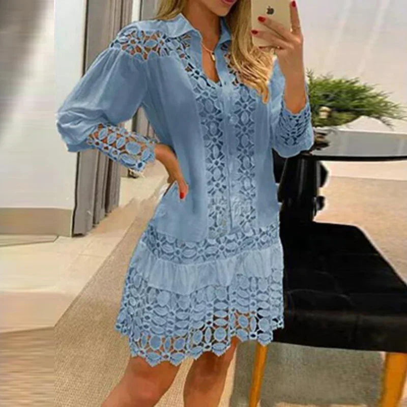 Valenzora | Elegant Mini Blonde Dress
