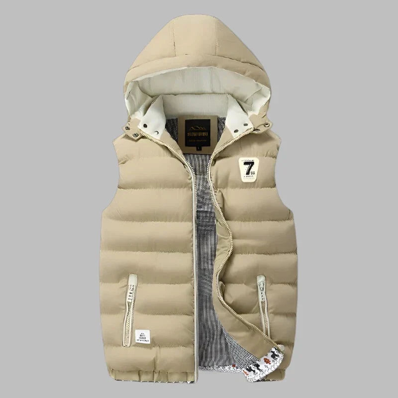 Valenzora | Comfortable padded hooded jacket with zipper and pockets