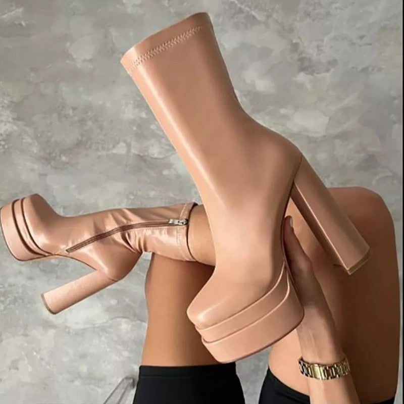 Valenzora | Designer Ankle Boots with High Heels