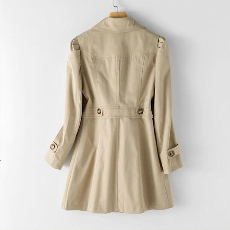 Trench coat - Autumn 2023 trend: Single-breasted mid-length trench coat for women