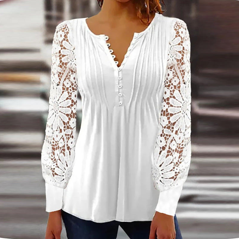 Cutipie™ - Elegant long-sleeved blouse