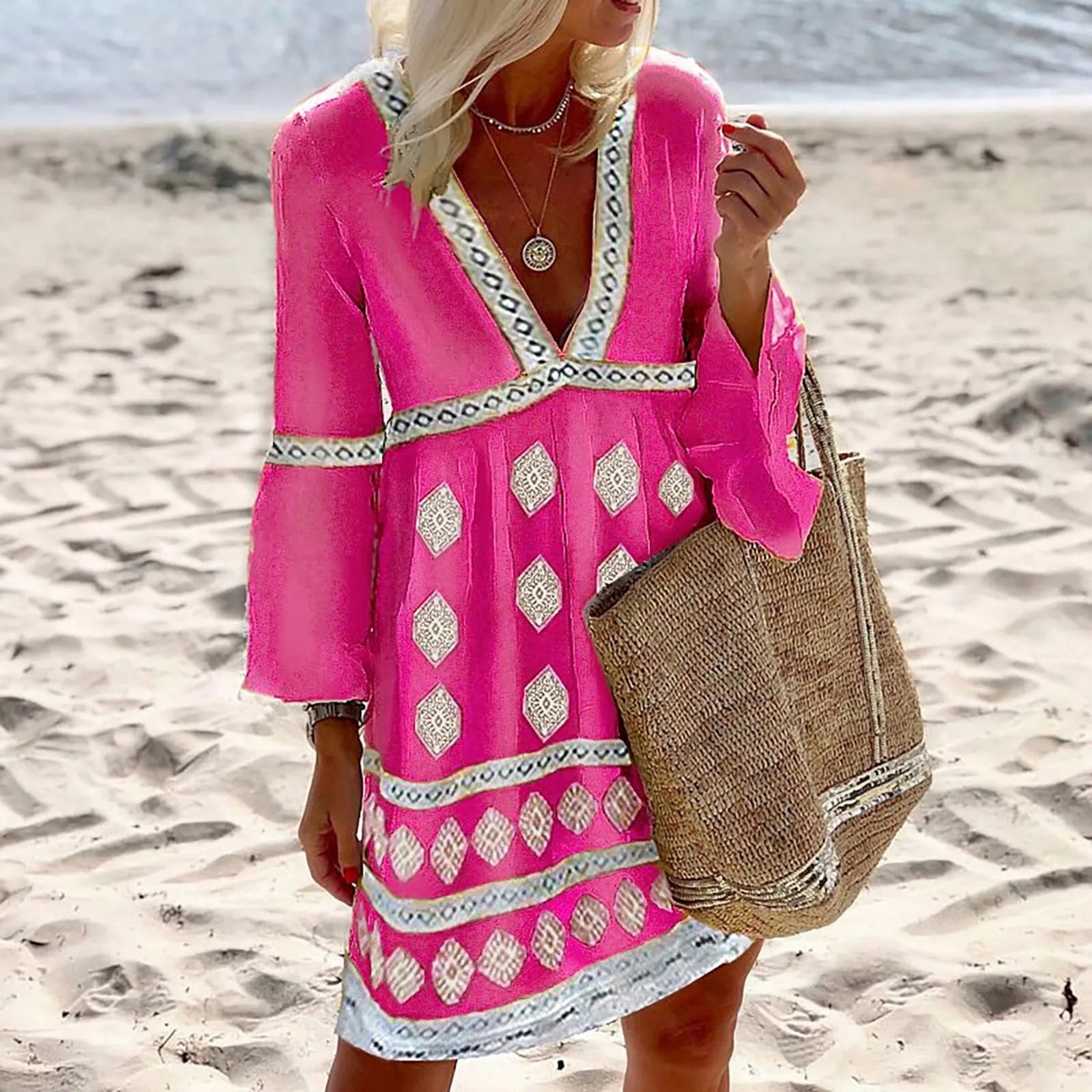 Valenzora | Summer dress with batwing sleeves