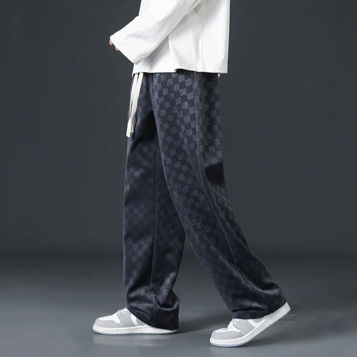 Valenzora | Stylish jogging pants with a checkered pattern