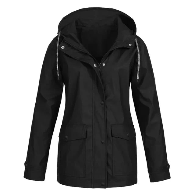 Valenzora | Lightweight rain jacket with hood