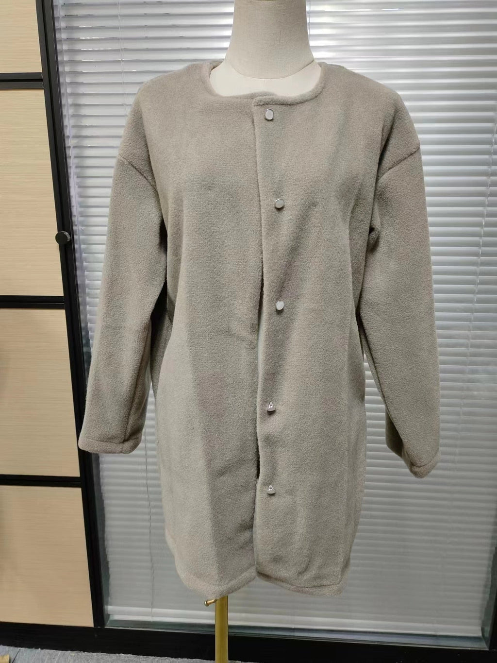 Valenzora Damen Strickjacke | Wollene Freizeitjacke für Damen: Lange Strickoberteile Oberbekleidung