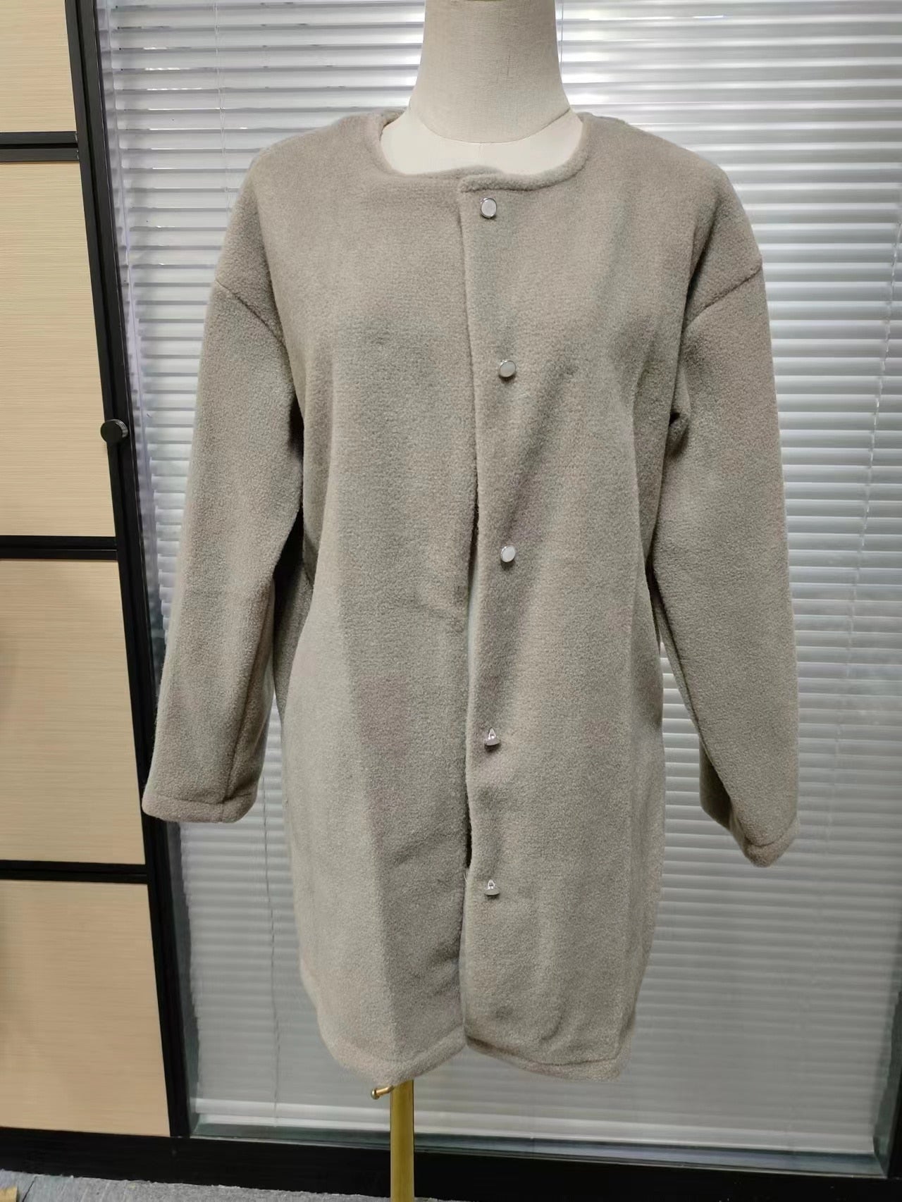 Valenzora Damen Strickjacke | Wollene Freizeitjacke für Damen: Lange Strickoberteile Oberbekleidung