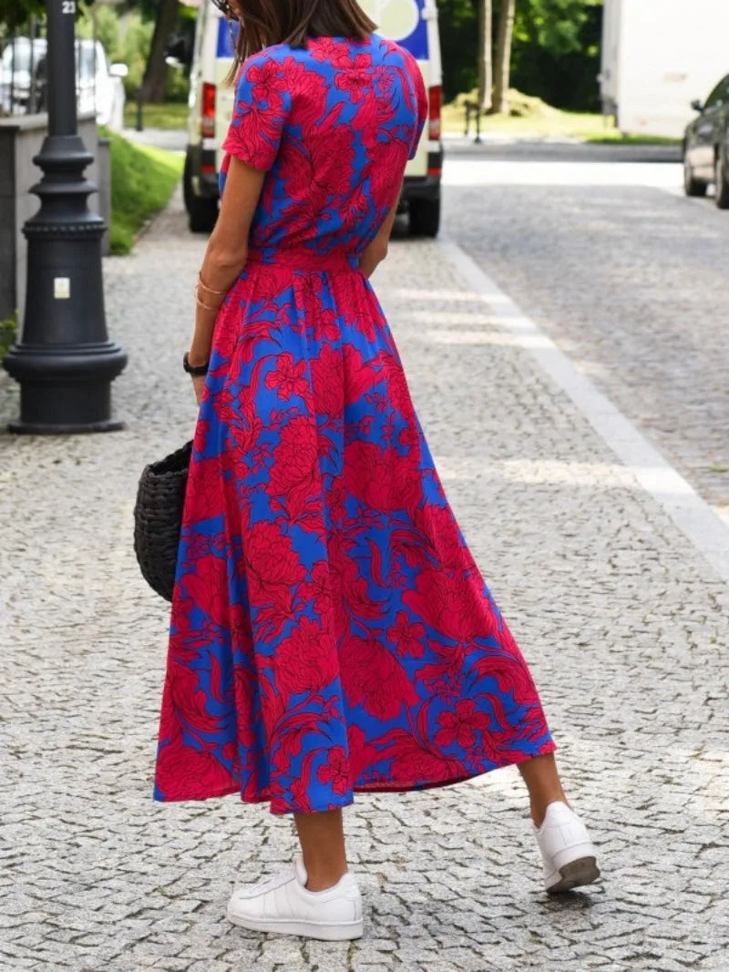 Valenzora | Geblümtes Wickelkleid