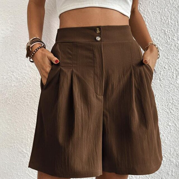 Valenzora – Shorts mit doppelter Knopfleiste