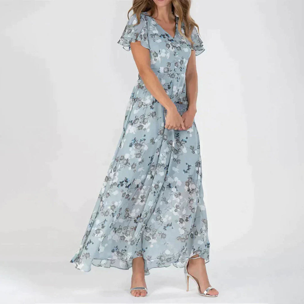 Valenzora | Elegant floral dress for festive occasions
