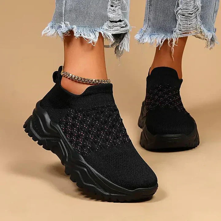 Valenzora | Women's Slip-on Sneakers, Breathable & Orthopedic