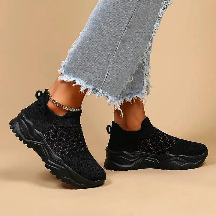 Valenzora | Women's Slip-on Sneakers, Breathable & Orthopedic