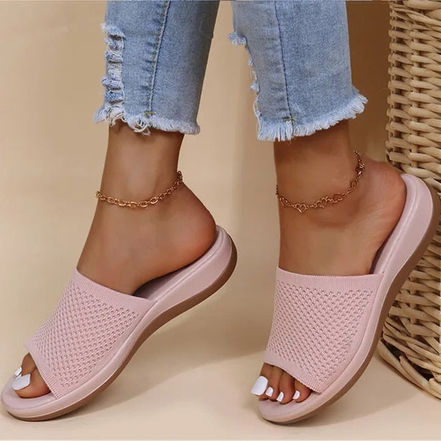 Valenzora - Flat sandals for indoor and outdoor use