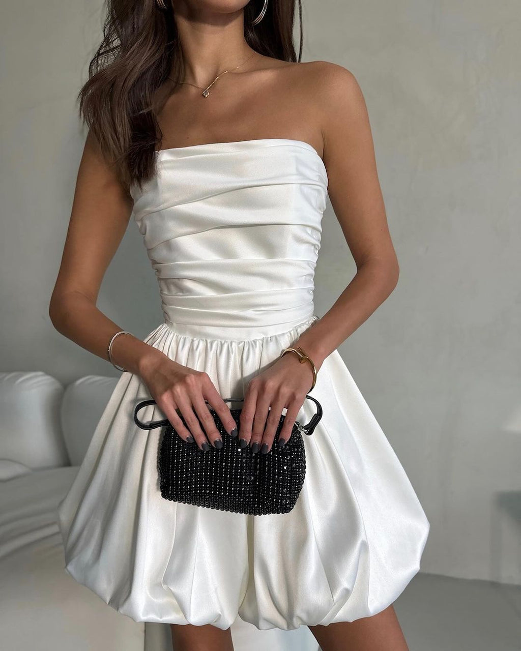 Valenzora | Elegant Strapless Party Dress for Women