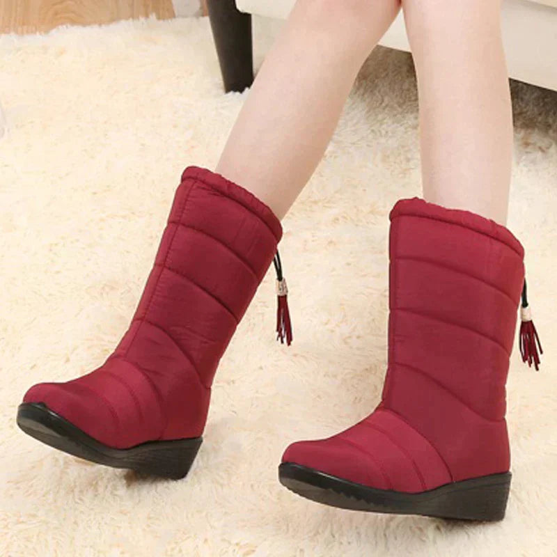 Waterproof mid-calf boots
