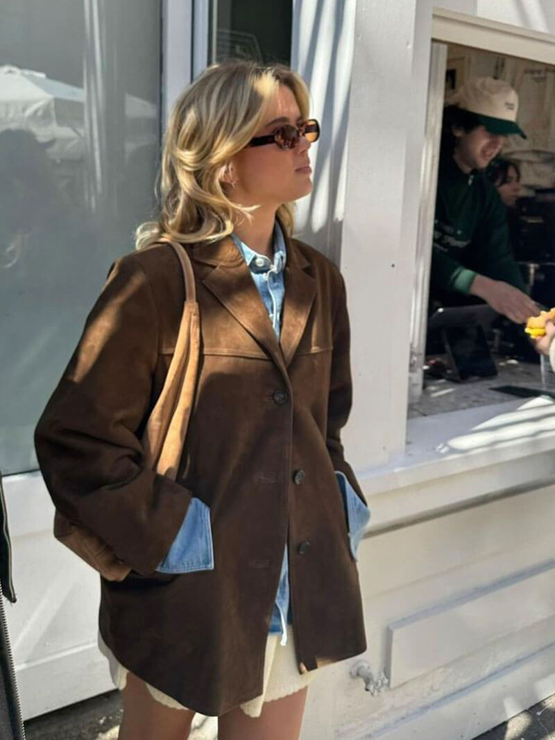 Valenzora | Elegante Wildlederjacke