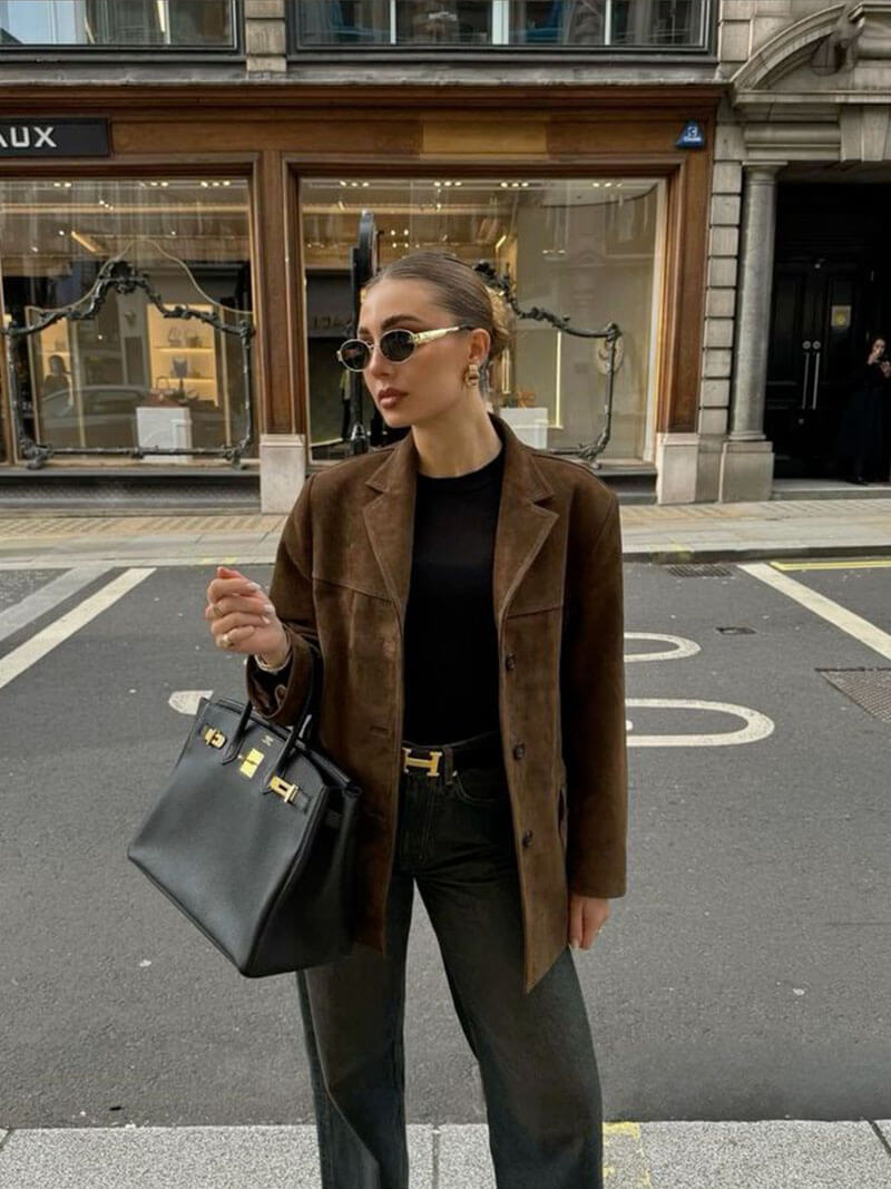 Valenzora | Elegante Wildlederjacke