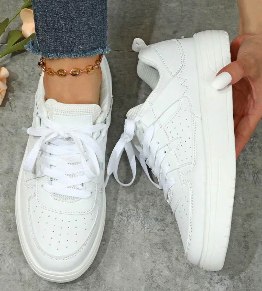 Valenzora | Pastel-colored colorblock sneakers with chunky soles for women