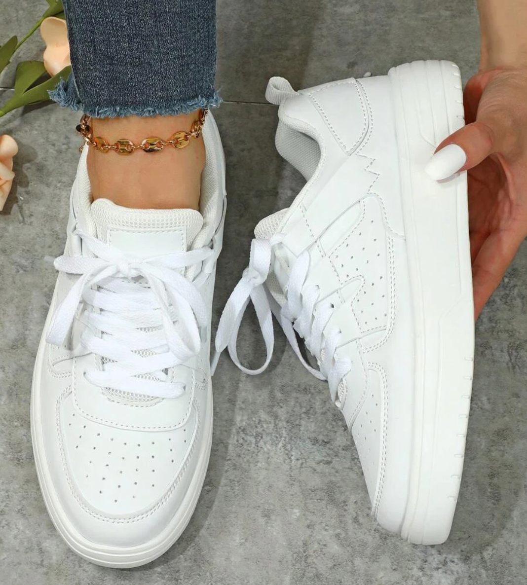 Valenzora | Pastel-colored colorblock sneakers with chunky soles for women