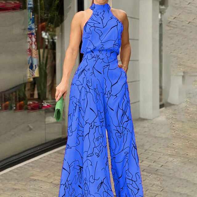 Printed dungarees