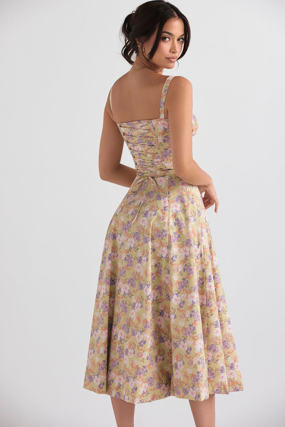 Valenzora | Sleeveless back tie midi dress sun dress